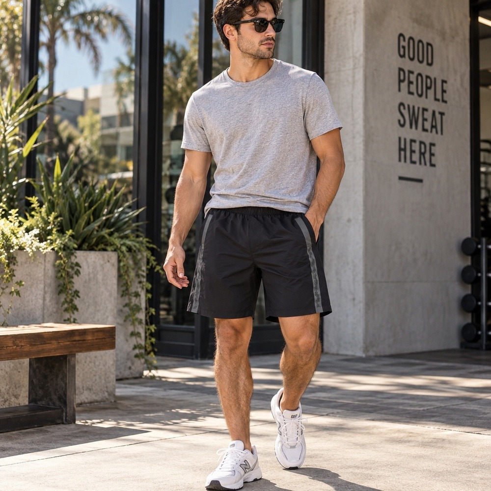 Lululemon Shorts Mens Small Black Athleisure Gorpcore Gym Workout